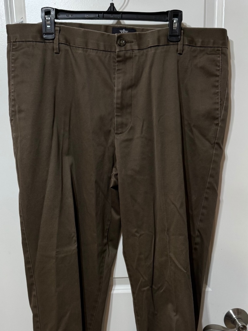 Dockers Signature Khaki D2 Straight Fit Men’s Pants 40x32 Brown Cotton Chinos